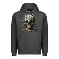 Charcoal Heather bad money Premium Hoodie - Unal Design