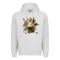 Dove Grey bad rabbit Premium Hoodie - Unal Design