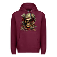 Burgundy bad money Premium Hoodie - Unal Design