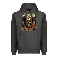 Charcoal Heather bad money Premium Hoodie - Unal Design