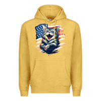 Antique Gold cat1 Premium Hoodie - Unal Design