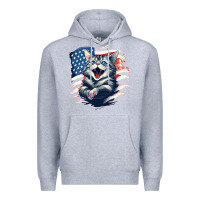Heather Grey cat1 Premium Hoodie - Unal Design