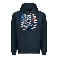 Navy cat1 Premium Hoodie - Unal Design