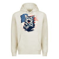 Oatmeal Heather cat1 Premium Hoodie - Unal Design