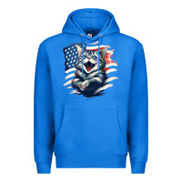 True Royal cat1 Premium Hoodie - Unal Design