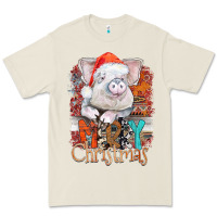 Bone merry Christmas pig Premium Tee - CowhideDigitalArt