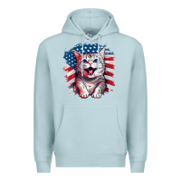 Blue Mist cat2 Premium Hoodie - Unal Design