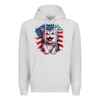 Dove Grey cat2 Premium Hoodie - Unal Design