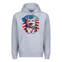 Heather Grey cat2 Premium Hoodie - Unal Design