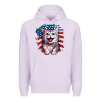 Lilac cat2 Premium Hoodie - Unal Design