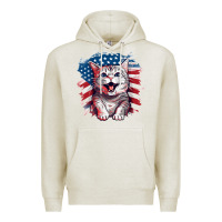 Oatmeal Heather cat2 Premium Hoodie - Unal Design
