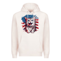 Pale Pink cat2 Premium Hoodie - Unal Design