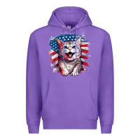 Purple cat2 Premium Hoodie - Unal Design