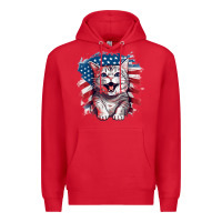 Red cat2 Premium Hoodie - Unal Design