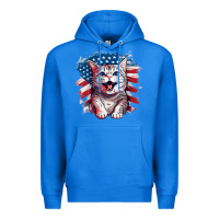 True Royal cat2 Premium Hoodie - Unal Design