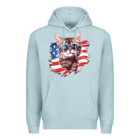 Blue Mist cat2 Premium Hoodie - Unal Design