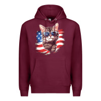 Burgundy cat2 Premium Hoodie - Unal Design