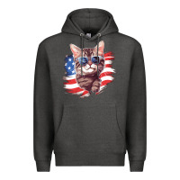 Charcoal Heather cat2 Premium Hoodie - Unal Design