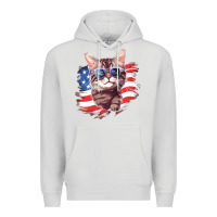 Dove Grey cat2 Premium Hoodie - Unal Design