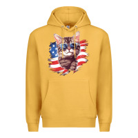 Mustard cat2 Premium Hoodie - Unal Design