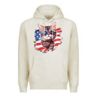 Oatmeal Heather cat2 Premium Hoodie - Unal Design
