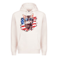 Pale Pink cat2 Premium Hoodie - Unal Design