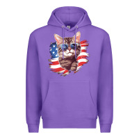 Purple cat2 Premium Hoodie - Unal Design