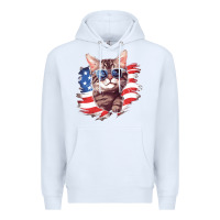 White cat2 Premium Hoodie - Unal Design