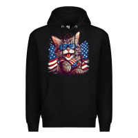 Black cat4 Premium Hoodie - Unal Design