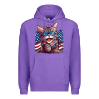 Purple cat4 Premium Hoodie - Unal Design