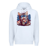 White cat4 Premium Hoodie - Unal Design