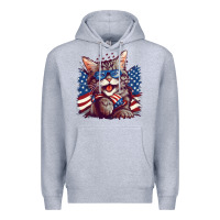 Heather Grey cat4 Premium Hoodie - Unal Design