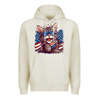 Oatmeal Heather cat4 Premium Hoodie - Unal Design