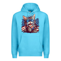 Ocean Blue cat4 Premium Hoodie - Unal Design