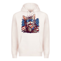 Pale Pink cat4 Premium Hoodie - Unal Design
