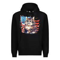 Black cat3 Premium Hoodie - Unal Design