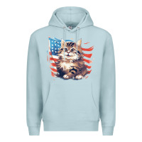 Blue Mist cat3 Premium Hoodie - Unal Design