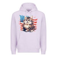 Lilac cat3 Premium Hoodie - Unal Design