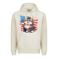 Oatmeal Heather cat3 Premium Hoodie - Unal Design