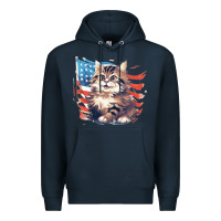 Navy cat3 Premium Hoodie - Unal Design