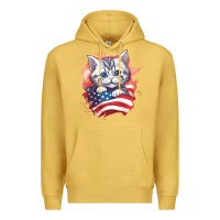 Antique Gold cat6 Premium Hoodie - Unal Design