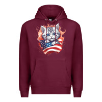 Burgundy cat6 Premium Hoodie - Unal Design