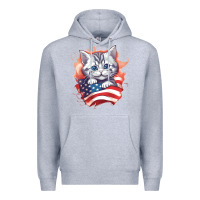 Heather Grey cat6 Premium Hoodie - Unal Design