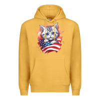 Mustard cat6 Premium Hoodie - Unal Design