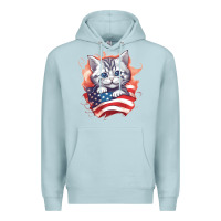 Blue Mist cat6 Premium Hoodie - Unal Design