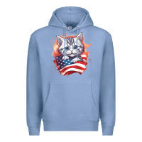 Colony Blue cat6 Premium Hoodie - Unal Design