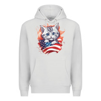 Dove Grey cat6 Premium Hoodie - Unal Design