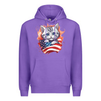 Purple cat6 Premium Hoodie - Unal Design