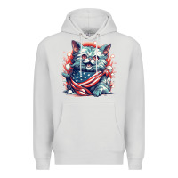 Dove Grey cat7 Premium Hoodie - Unal Design