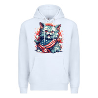 White cat7 Premium Hoodie - Unal Design